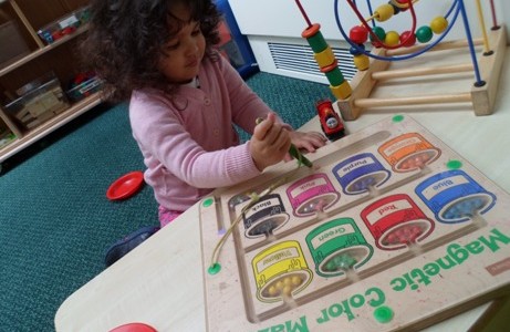 Learning colours at Happy Kids Heybury Close day nursery, Beswick, Manchester
